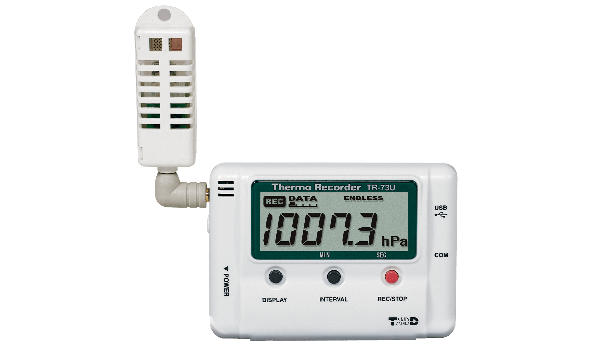 tandd進(jìn)口USB 連接氣壓記錄儀 1100 hPa 的溫度、濕度和氣壓TR-73U